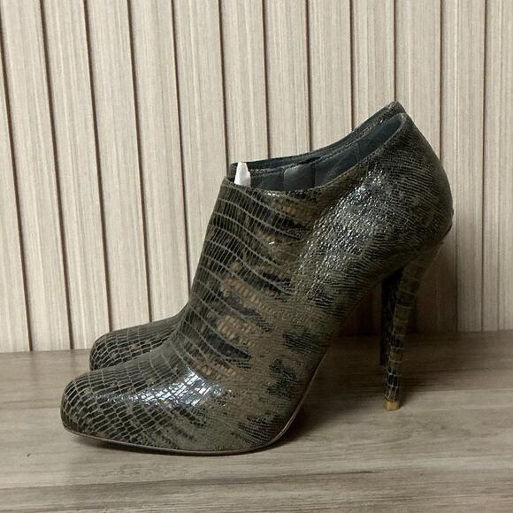 Christian Dior Lizard Embossed Leather Ankle Boots EU 39 / US 9 - Picture 2 of 11